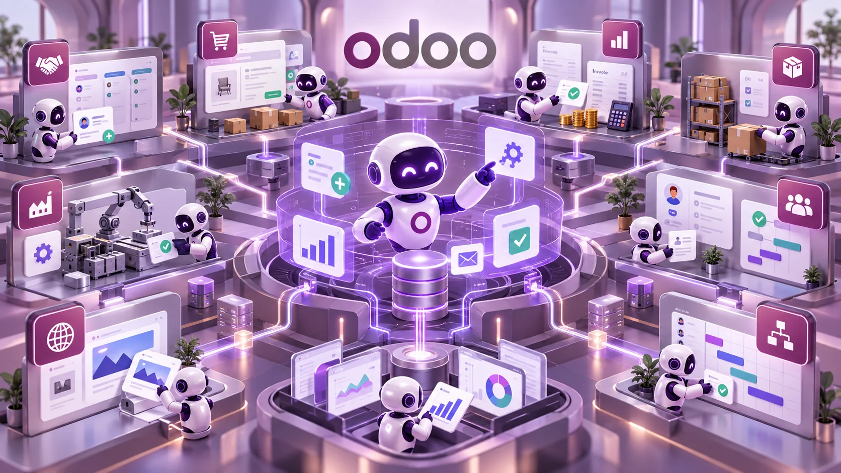 دسترسی agent  ها در هسته اصلی odoo